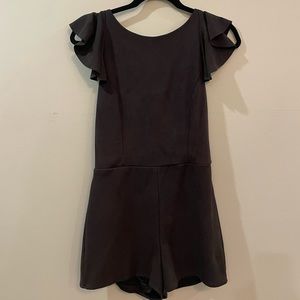 She + Sky romper, Size Small, black felt (soft material)